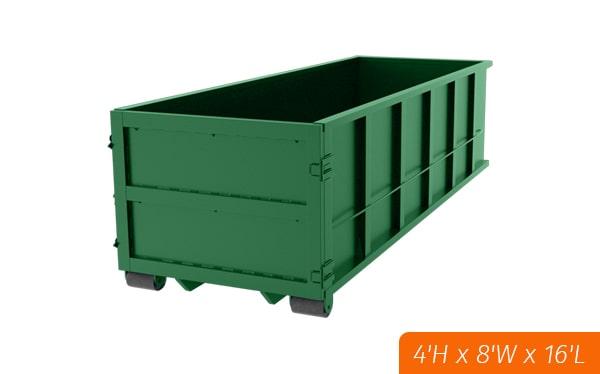 permits are required for placing 15-yard dumpsters on public property and may vary by location